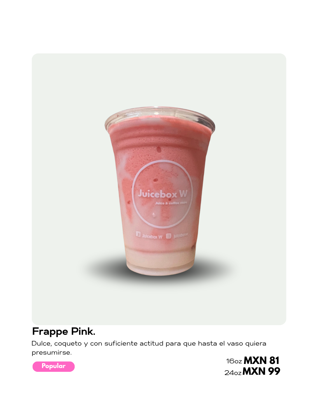 Bebida sin café Juicebox W